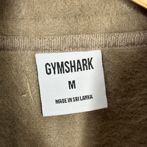 GYMSHARK x WHITNEY SIMMONS Eyelash Knit Jacket Cement Brown Tan Sz M {3W37} - Picture 6 of 7